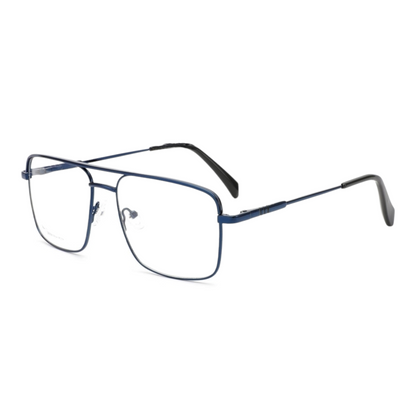 EV30009 Lightweight Metal Eyeglasses | Stylish Rectangle Frames for Men & Women | 52-18-142