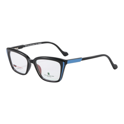 EVORA X David Jacobs GW9911 Bold Butterfly Eyewear for Women – Designer TR90 Optical Frames | 10 Color Options | Size 53-16-145 - EVORA