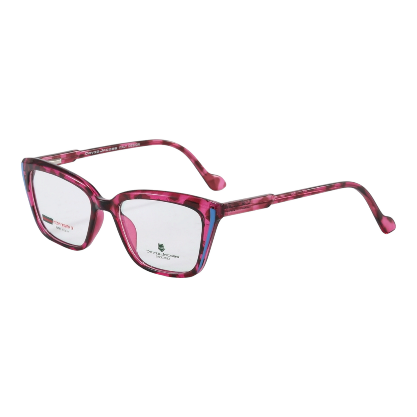 EVORA X David Jacobs GW9911 Bold Butterfly Eyewear for Women – Designer TR90 Optical Frames | 10 Color Options | Size 53-16-145 - EVORA