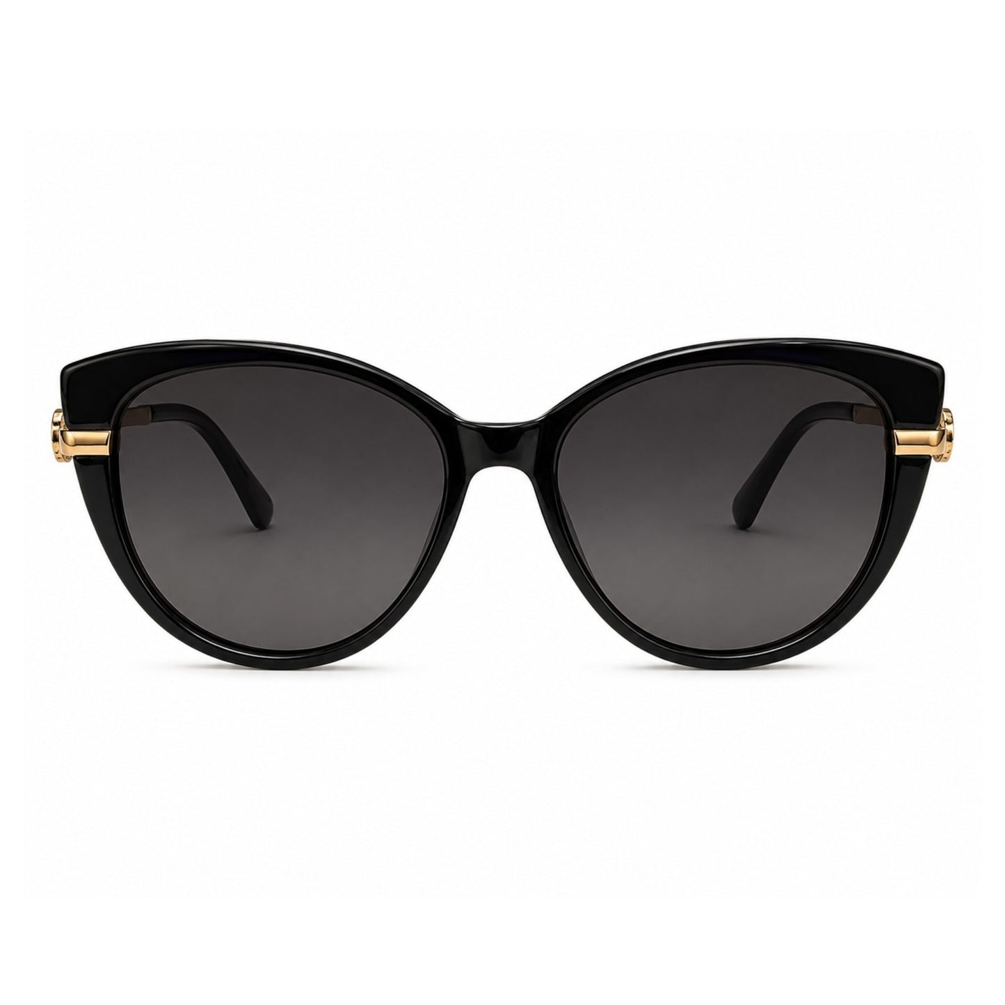 EVORA Noir Grace – Premium Cat-Eye Black Sunglasses for Women