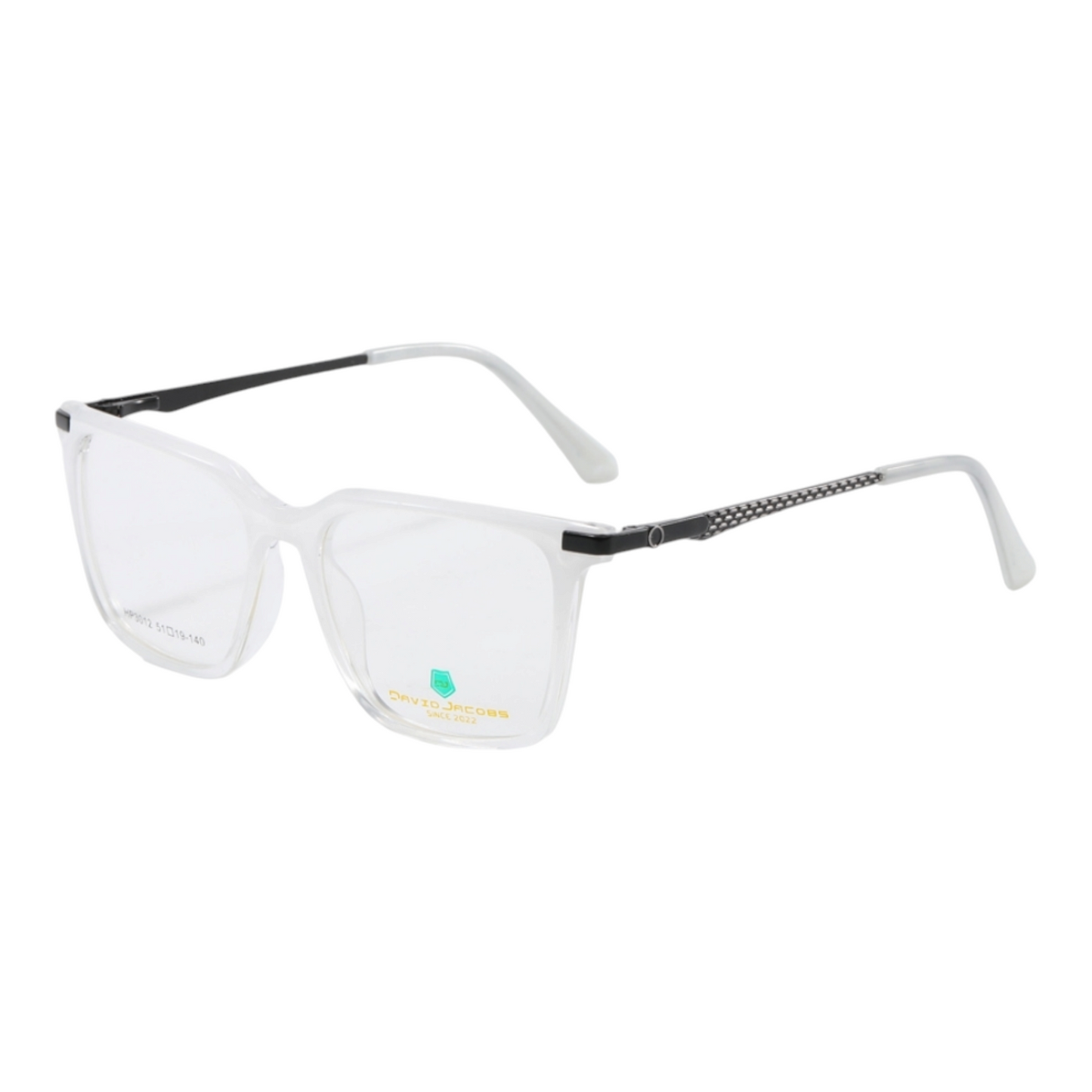 EVORA X David Jacobs HP3012 | Square Eyeglasses – Stylish Italian Design | 15+ Color Options | Unisex TR90 Frame (51-19-140) - EVORA